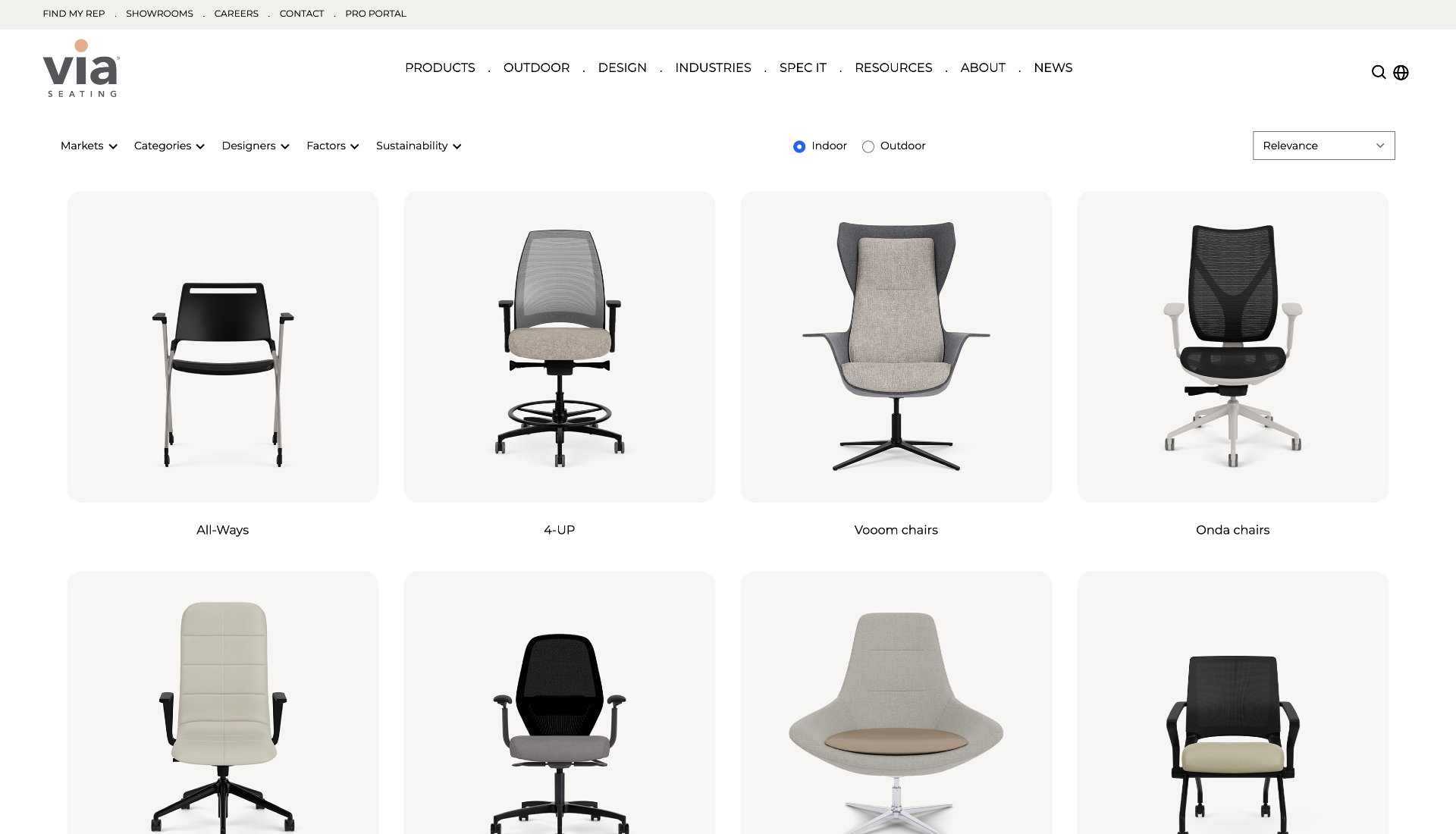 Via Seating All Products